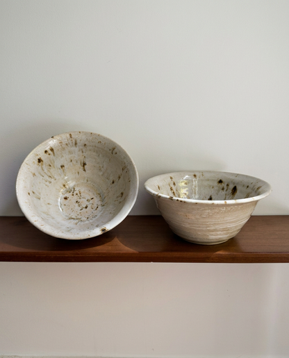 White Hakeme Slip Bowls