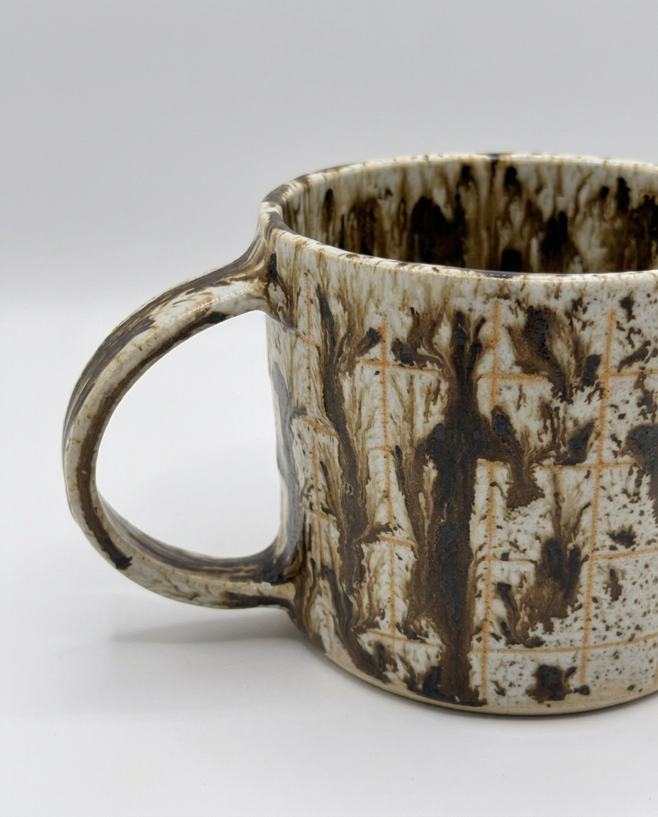 Grid Mug | Ash