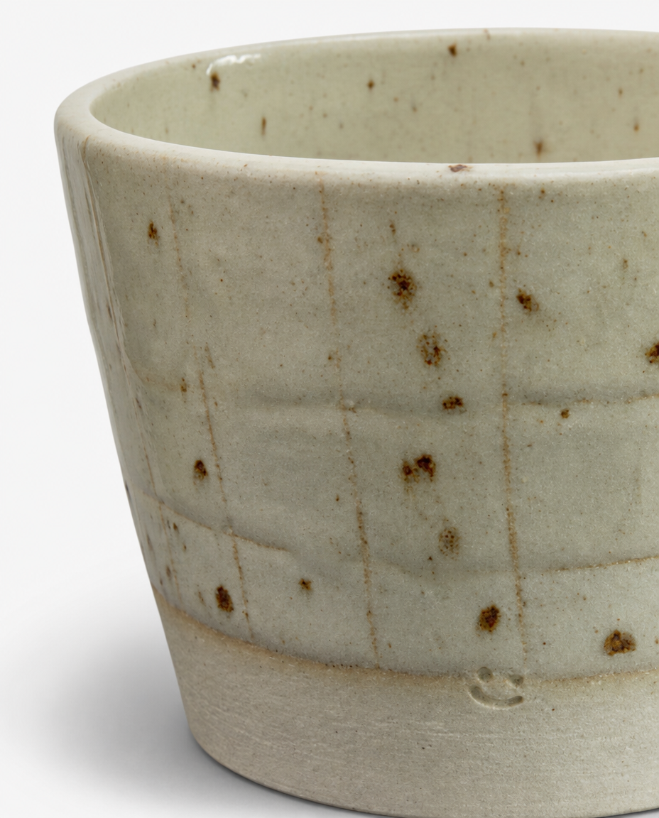 Grid Cup | Ecru Grain