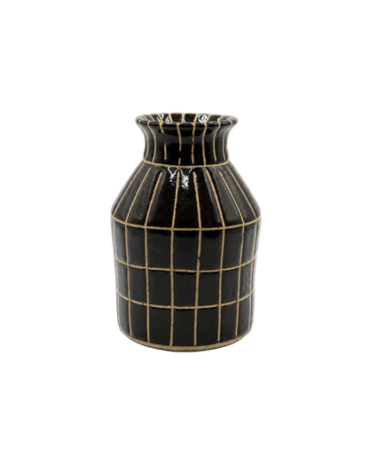 Bud Vase | Grid | Chocolate