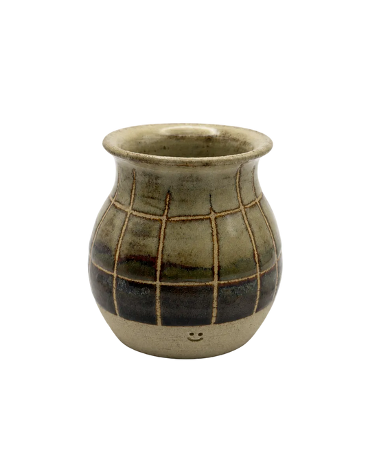 Small Bud Vase | Grid | Ink