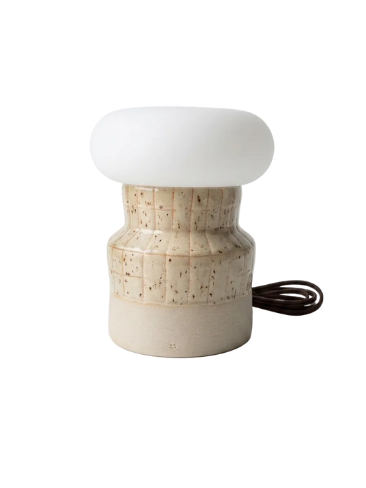 Grid Lamp 01 | Ecru Grain