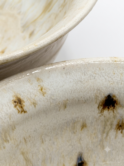 White Hakeme Slip Bowls